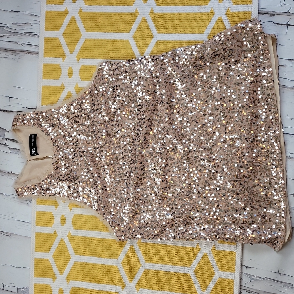 Sequin Sleeveless Top